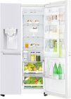 LG Side by Side GSJ761SWXZ, 405 l, 91.2 cm breit, NoFrost, Wei�, A++