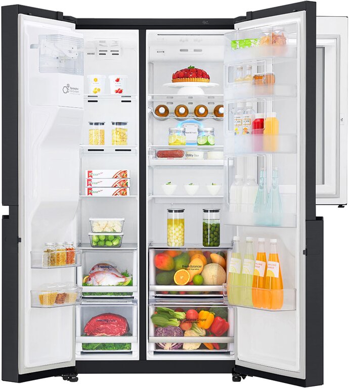 SidebySide Kühlschrank, Insta View, Door in Door, amerikanischer